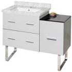 37-in. W 17-in. D Modern Plywood-melamine Vanity Base Set Only In White