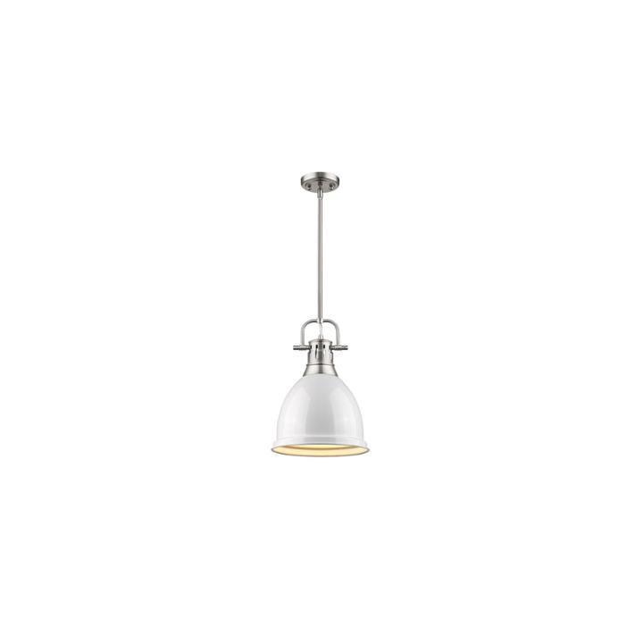 Duncan Small Pendant With Rod In Pewter