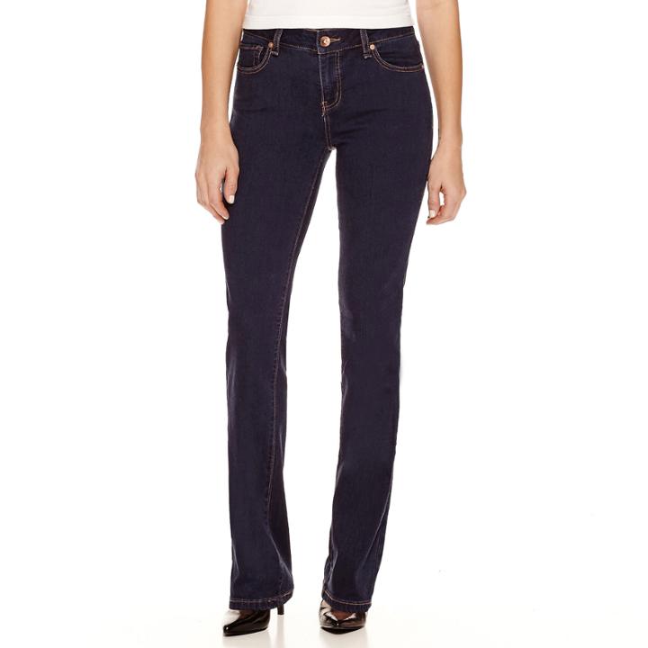 Stylus Stretch Straight-leg Jeans- Petites