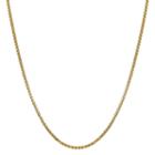 14k Gold Hollow Box 18 Inch Chain Necklace