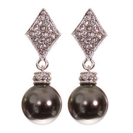 Telio! By Doris Panos Silver-tone Alysee Pearl Drop Earrings