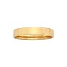 Personalized Comfort Fit 4mm 10k Yellow Gold Wedding Band