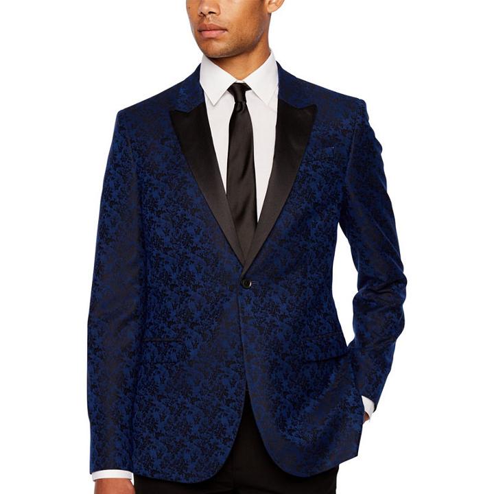 Jf J.ferrar Special Occasion Slim Fit Floral Sport Coat