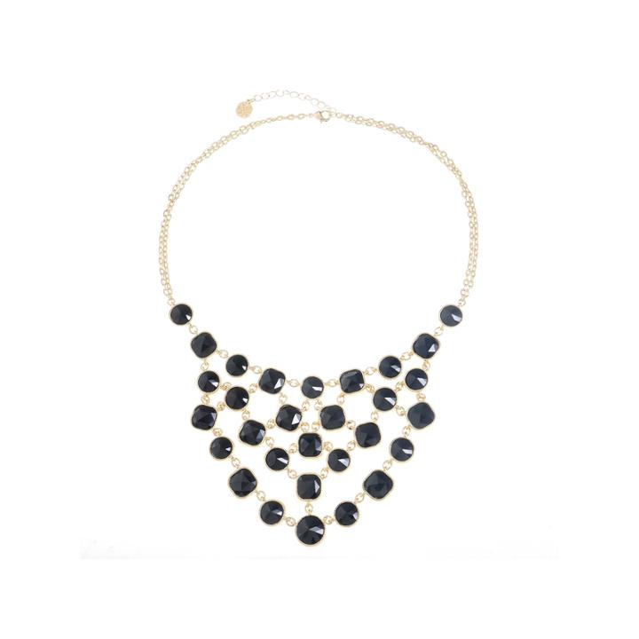 Monet Jewelry Black Statement Necklace