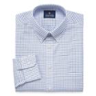 Stafford Stafford Wrinkle-free Oxford Big And Tall Long Sleeve Woven Grid Dress Shirt