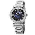 Burgi Womens Silver Tone Strap Watch-b-082ss