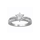 1 1/4 Ct. T.w. Diamond 14k White Gold Bridal Ring