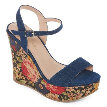 N By Nicole Miller Valerie Womens Wedge Sandals