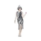 Ghostly Flapper 2-pc. Dress Up Costume Womens