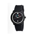 Crayo Unisex Fresh Black Rubber-strap Watch With Date Cracr0301