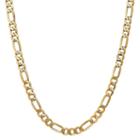 14k Gold Solid Figaro 22 Inch Chain Necklace