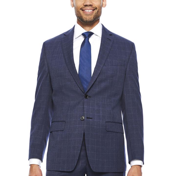 Collection By Michael Strahan Blue Classic Fit Jacket