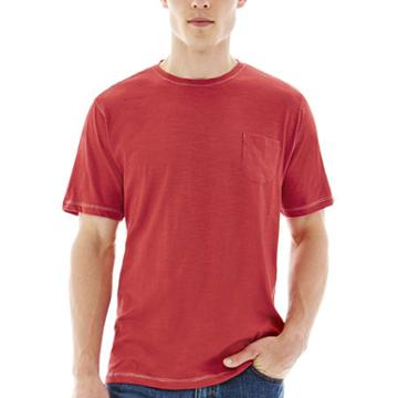 Michael Brandon Short-sleeve Slubbed Pocket Tee