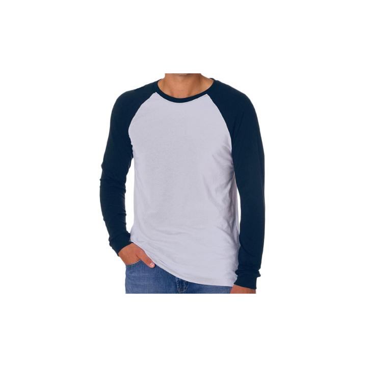 Canvas Men's Jersey Long Sleeve Baseball Tee