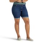 Lee Midrise Total Freedom Cocoa Denim Bermuda-plus