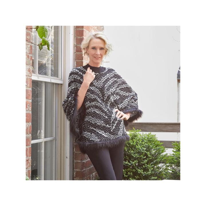 Alfred Dunner Wrap It Up Poncho