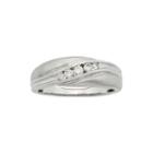 Mens 1/4 Ct. T.w. Certified Diamonds 14k White Gold Band Ring