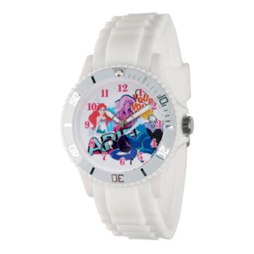 Disney Princess Ariel The Little Mermaid Womens White Strap Watch-wds000209