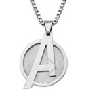 Marvel Avengers Logo Mens Stainless Steel Pendant Necklace