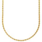 14k Yellow Gold 1.8mm Hollow Rope Chain Necklace