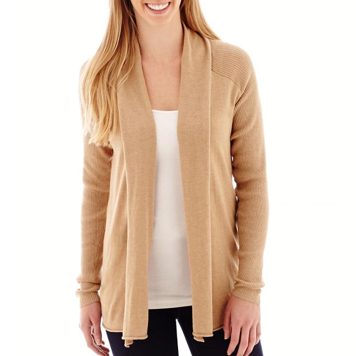 Stylus™ Long-sleeve Flyaway Cardigan Sweater - Tall