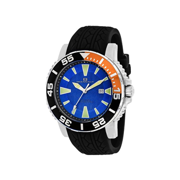 Oceanaut Mens Black Strap Watch-oc2914