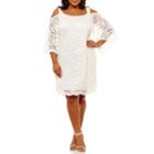 Robbie Bee Long Sleeve Shift Dress - Plus