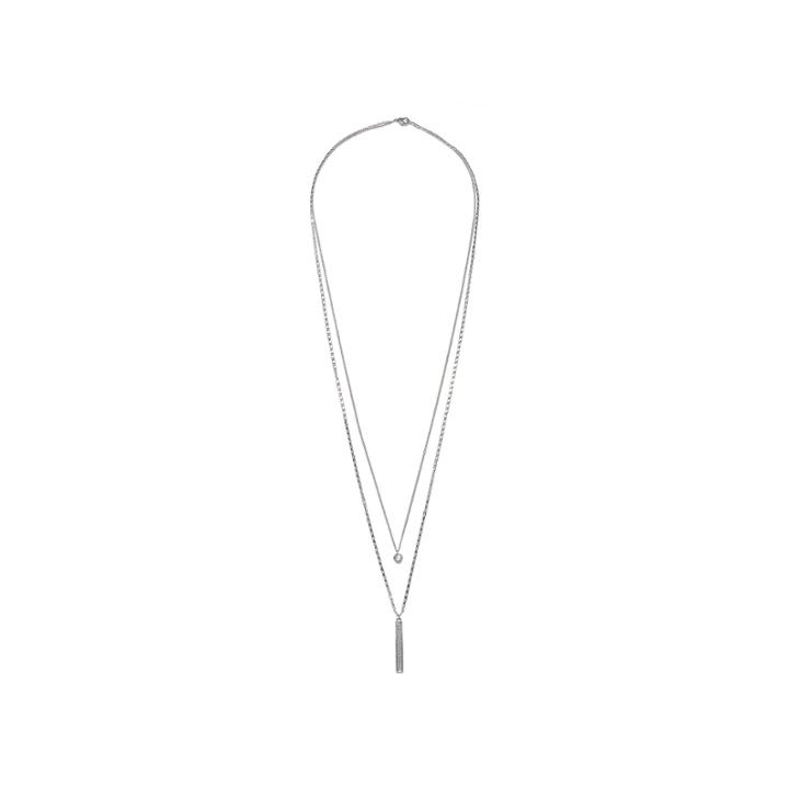 Mixit&trade; Cubic Zirconia Layered Bar Necklace