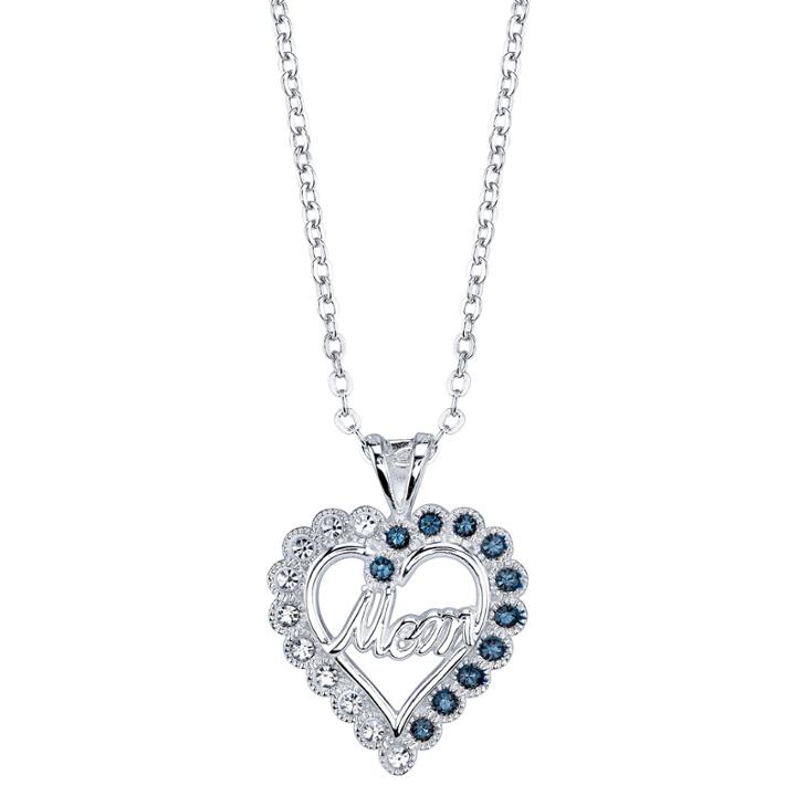 Sparkle Allure Womens Multi Color Crystal Brass Pendant Necklace