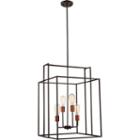 Filament Design 4-light Bronze With Copper Accentspendant