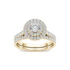 1 Ct. T.w. Diamond 10k Yellow Gold Bridal Set Ring