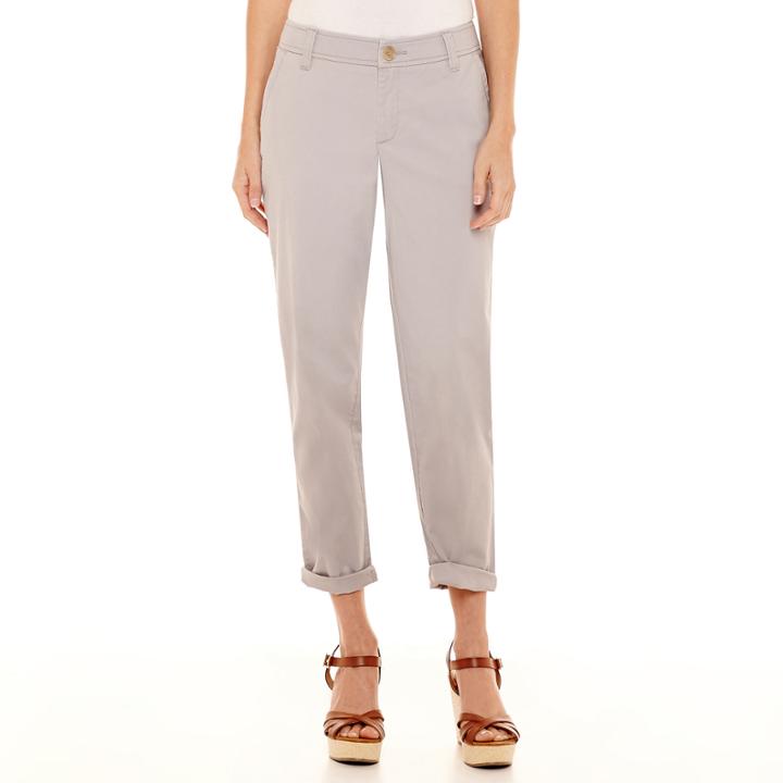 Liz Claiborne Cropped Chino Pants