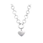 Stainless Steel Heart Charm Necklace