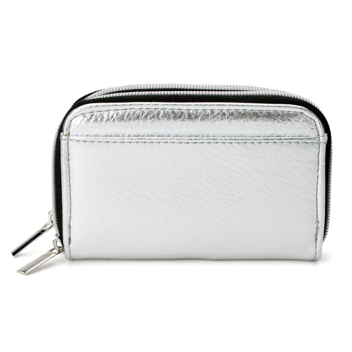 City Streets Double Zip Accordian Wallet