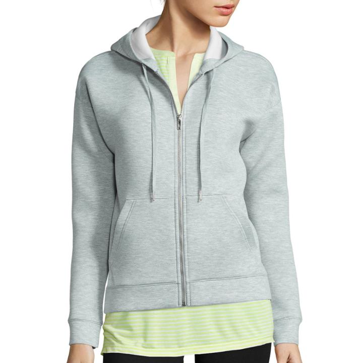 Liz Claiborne Long-sleeve Zip-front Scuba Jacket