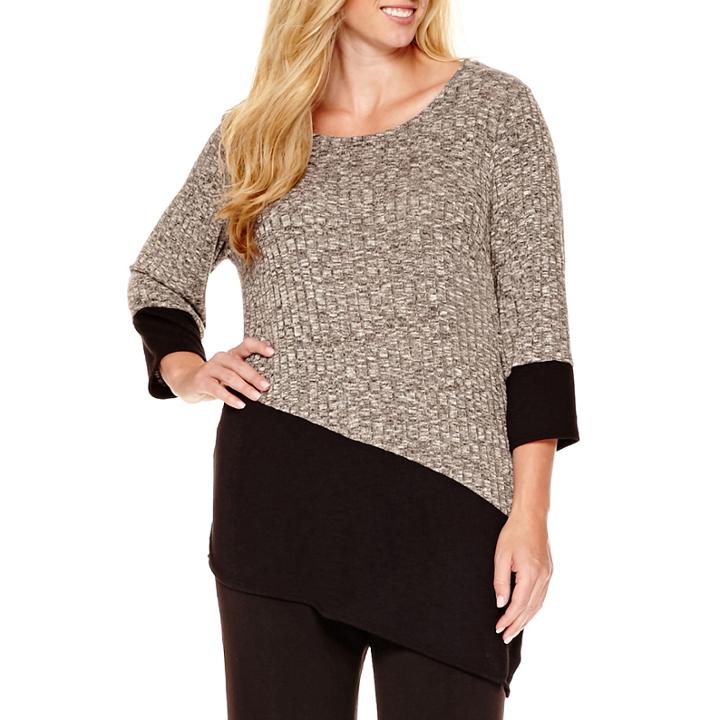 Alyx Long-sleeve Asymmetrical Top - Plus