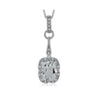 Lab-created White Sapphire And Diamond Accent Sterling Silver Pendant Necklace