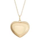 Made In Italy Womens 14k Gold Heart Pendant Necklace