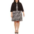 R & K Originals Long Sleeve Belted Jacket Dress-plus