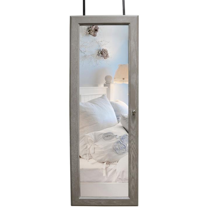 Gray Over The Door Jewelry Armoire