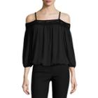 By & By3/4 Sleeveoff The Shoulderblouse-juniors