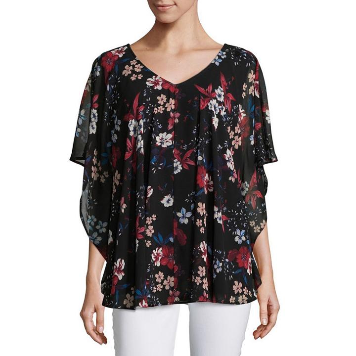Liz Claiborne Poncho Top - Tall