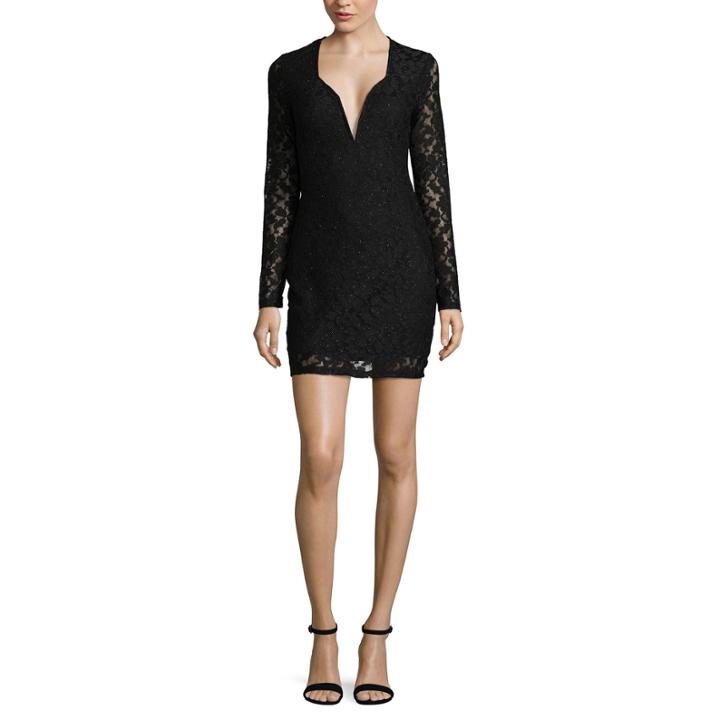 Speechless Long Sleeve Bodycon Dress-juniors