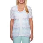 Alfred Dunner Roman Holiday Short Sleeve Crew Neck T-shirt-womens