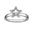 1/10 Ct. T.w. Diamond Star Stackable Ring