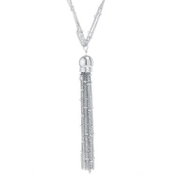 Silver Reflections Silver Reflection Womens Silver Over Brass Pendant Necklace