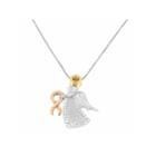 Womens 1 Ct. T.w. White Diamond Gold Over Silver Pendant Necklace