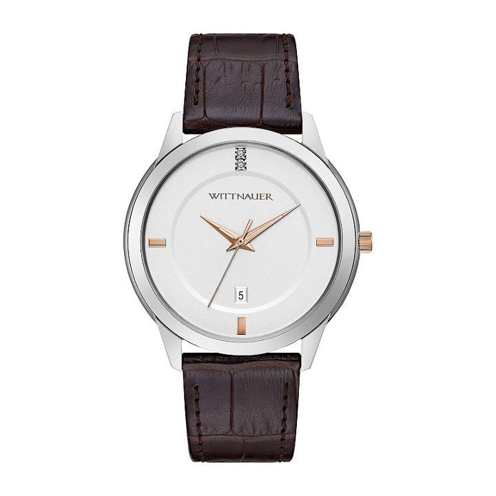 Wittnauer Mens Brown Strap Watch-wn1020