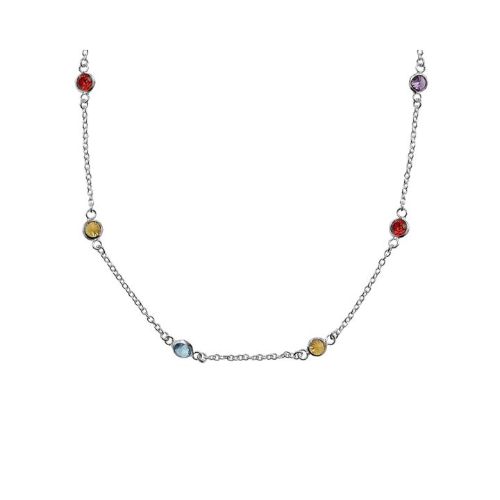 Silver Reflections&trade; Cubic Zirconia 20 Bezel Chain Necklace