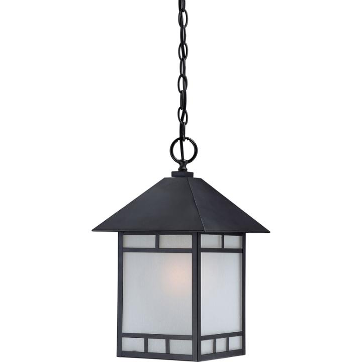 Filament Design 1-light Stone Black Outdoor Hanging Lantern